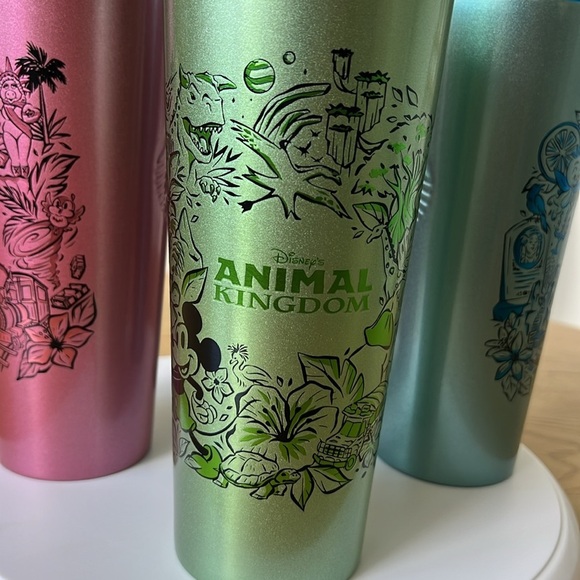 NWT Complete Set of 4 Walt Disney World Parks Stainless Steel Starbucks Tumbler - Picture 10 of 17